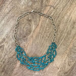 Turquoise “coral” necklace